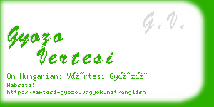 gyozo vertesi business card